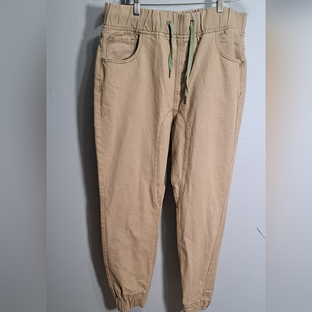 Quare Zero Khaki Jogger Pants  Men’s Size XL,  Drawstring Waist.